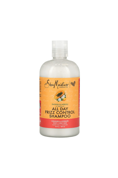 Shea Moisture شامبو للتحكم في التجعد طوال اليوم بالبابايا والنيرولي - 384 مل