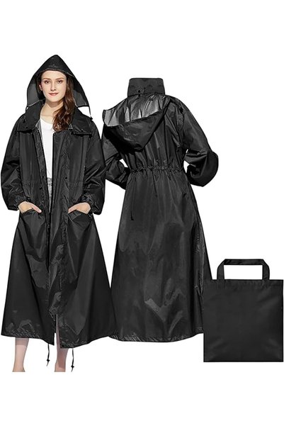 Generic Rain Coats for Women, Long Waterproof Coat Windproof Raincoat Lightwe...
