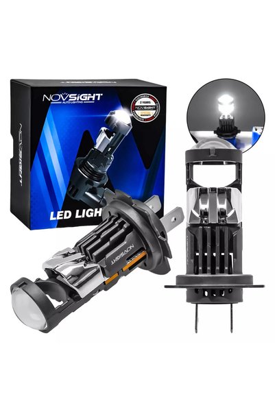 NOVSIGHT Λάμπες αυτοκινήτου LED H7 με προτζέκτορα 80W 20000LM 6500K IP68 A500...
