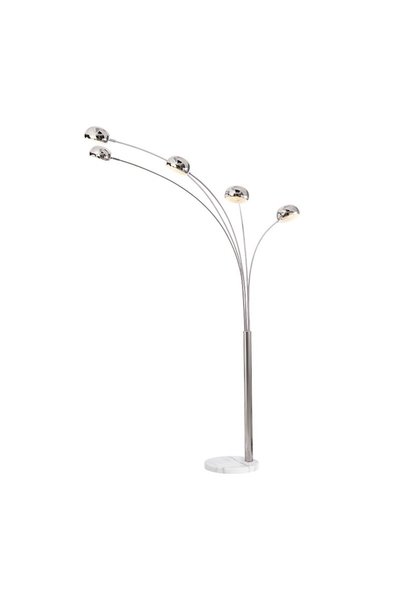 Aca Light MARKELLA-ΕΠΙΤΟΙΧΙΟ ΦΩΤΙΣΤΙΚΟ ΔΑΠΕΔΟΥ ΑΣΗΜΙ ΜΕΤΑΛΛΟ ΚΛΑΣΙΚΟ 5XE14 IP...