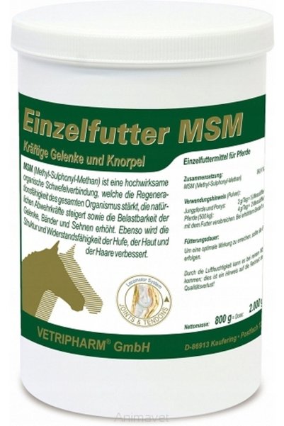 NO BRAND Supliment pentru articulații EQUIPUR MSM 800g