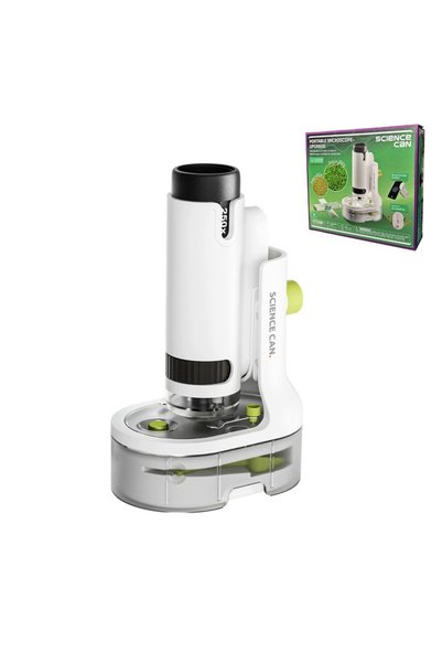 Science Can Microscop Portabil pentru Tineri Cercetători 250x 8+