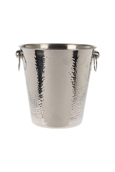 Excellent Houseware Găleată frigorifică argintie din oțel inoxidabil pentru g...