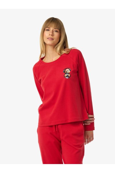 Blackspade Kadın Uzun Kollu Kırmızı Pijama Takımı C9T5N225
