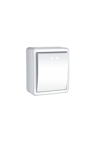Aca Light MURATA ΔΙΑΚΟΠΤΗΣ ΣΚΑΛΑΣ ΚΑΙ ΦΩΤΙΣΤΙΚΟ ΤΟΙΧΟΥ LED ΜΕ ΒΙΔΑ 1P 10A 250...