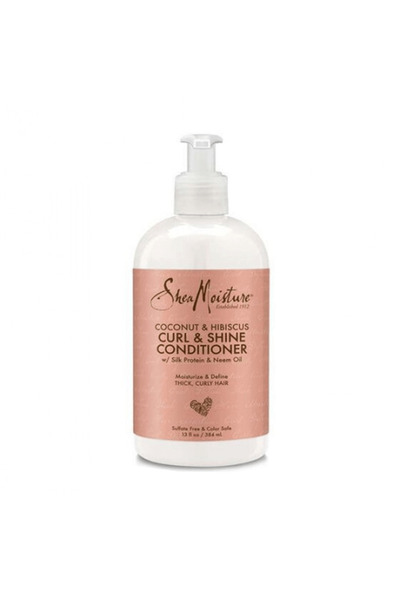 Shea Moisture بلسم جوز الهند والكركديه والتجعيد واللمعان - 384 مل
