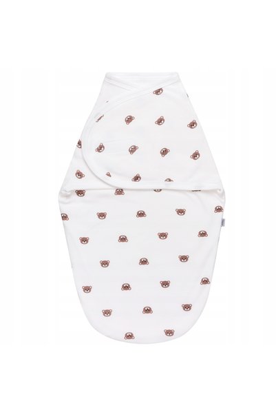 Jukki Pătură de înfășat XXL tip cocon pentru nou-născuți, 65x120CM, din musel...