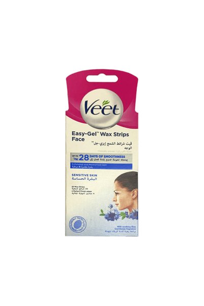Veet Facial wax strips for sensitive skin - 20 wax strips