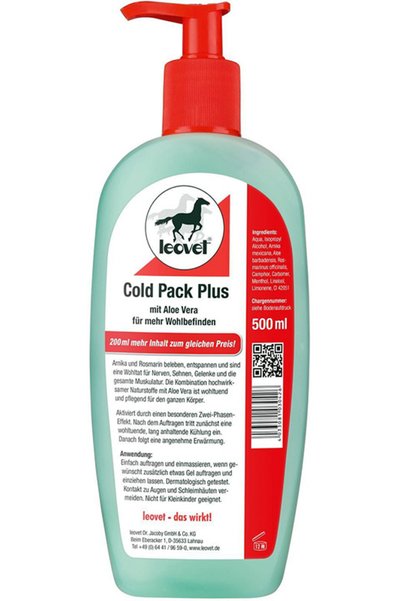 Leovet ColdPack 500ml Gel de recuperare cu Aloe Vera pentru cai