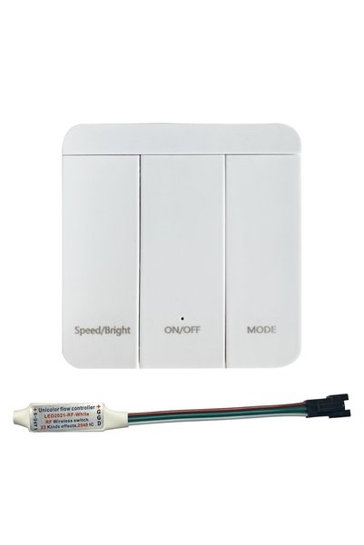 Aca Light ΤΗΛΕΧΕΙΡΙΣΤΗΡΙΟ+ΕΛΕΓΚΤΗΣ 24V ΜΟΝΟΧΡΩΜΑΤΙΚΕΣ ΨΗΦΙΑΚΕΣ ΤΑΙΝΙΕΣ 10M / ...