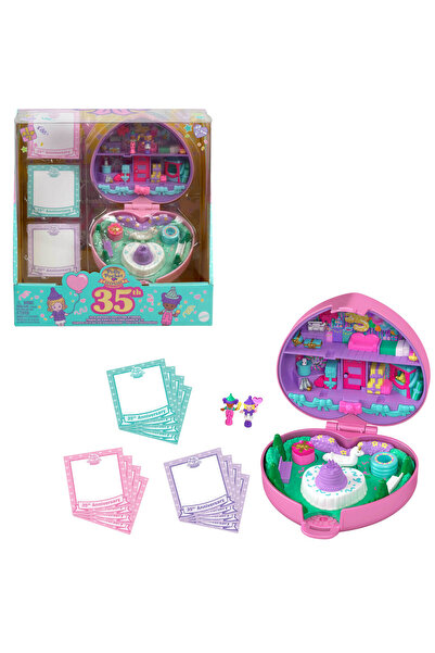Polly Pocket Timbru suvenir Set compact 2 păpuși Accesorii