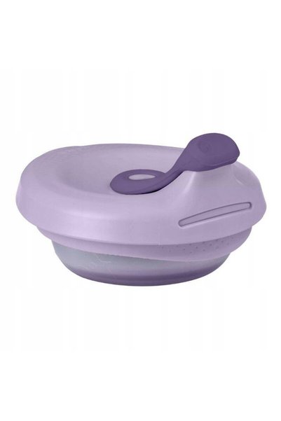 b.box fill+feed Bol de silicon cu capac pentru hrănirea copiilor, model bujor