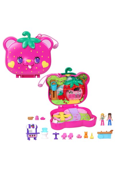 Polly Pocket PLP Strawberry Bear Set Compact HRD35