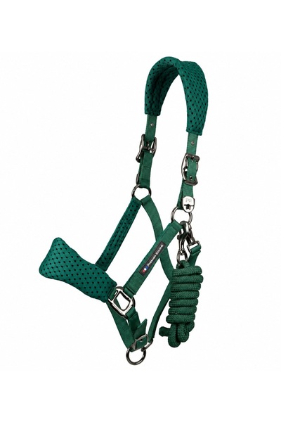 Premier Equine Șa de cal Necto 3D Mesh cu chingă COB verde moale