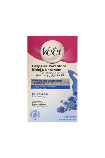 Veet Wax strips for sensitive underarm skin - 16 wax strips
