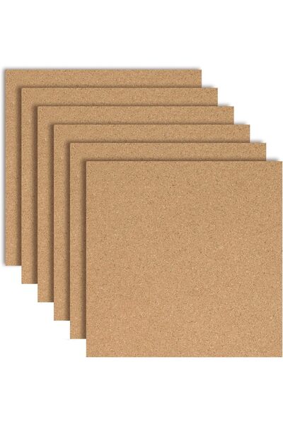 Generic مجموعة من 6 ألواح فلينية للإعلانات مقاس 12×12 بوصة، ألواح فلينية بسما...