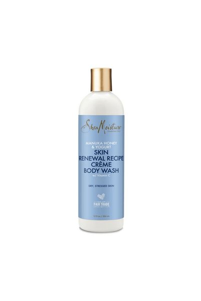 Shea Moisture كريم غسول الجسم بخلاصة عسل مانوكا والزبادي لتجديد البشرة - 384 مل