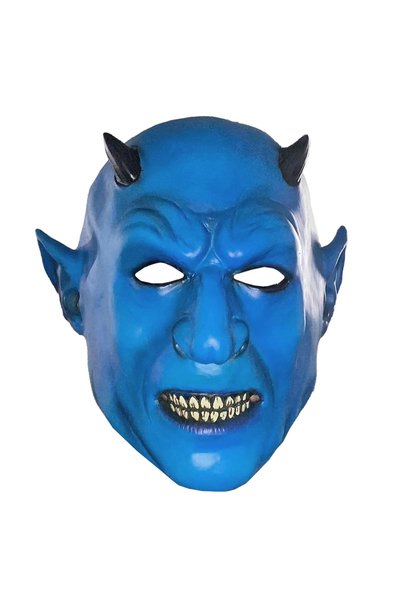 OEM Μάσκα μπλε δαίμονας Latex Carnavalista 232631