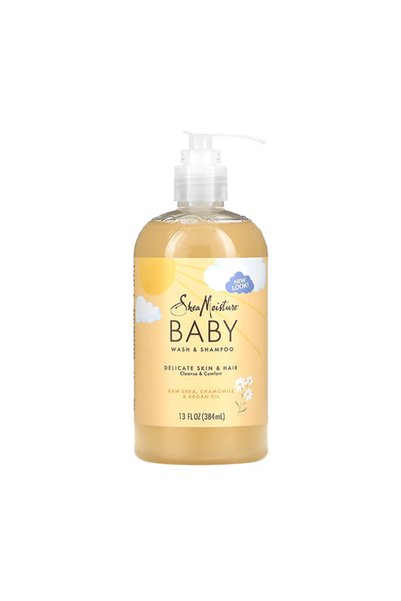 Shea Moisture غسول وشامبو للأطفال بزبدة الشيا الخام والبابونج وزيت الأرغان - ...