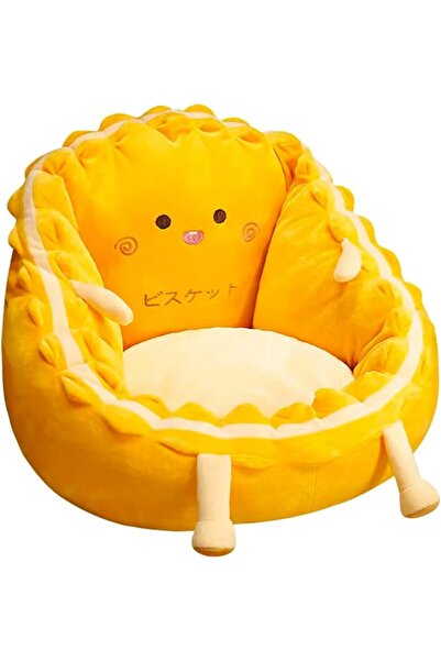 Generic 2-in-1Cute and Fun Toast-Shaped Cartoon Plush Kids Chair Mini Sofa-Re...