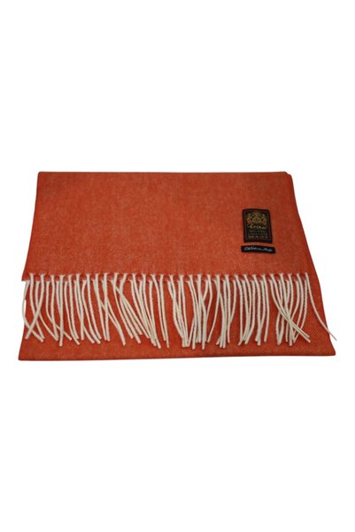 erika Κασκόλ από Μαλλί Μογγολίας Orange/White Reps