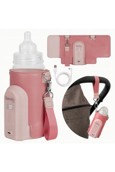 Lionelo THERMUP GO EVO încălzitor de biberoane ROZ CORAL