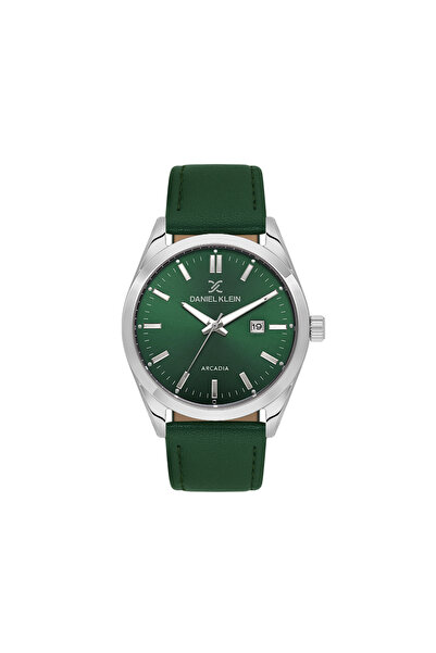 Daniel Klein Arcadia Dark Green Leather Watch for Men DK.6.14272-3
