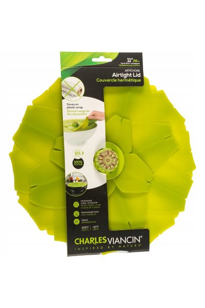 NO BRAND Charles Viancin ARTICHOCKE 28 cm capac din silicon verde