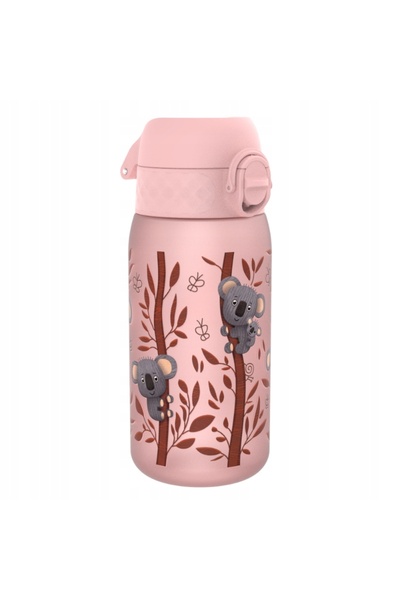 Ion8 Sticlă pentru copii 350 ml Koala roz, etanșă, fără BPA, Recyclon