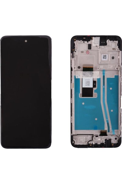 realme Motorola Moto G53 Οθόνη + Οθόνη Αφής + Φακός + Πλαίσιο 5D68C22150RR4 Μ...