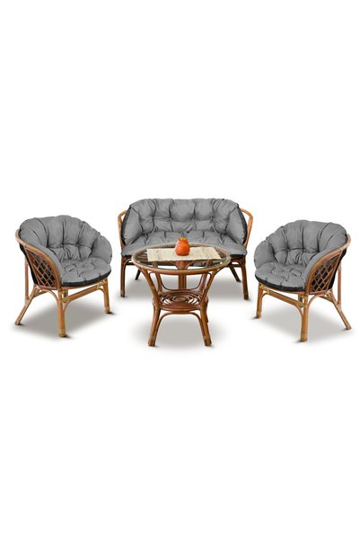 NO BRAND Perne de grădină pentru mobilier din ratan, set de perne pentru mobi...