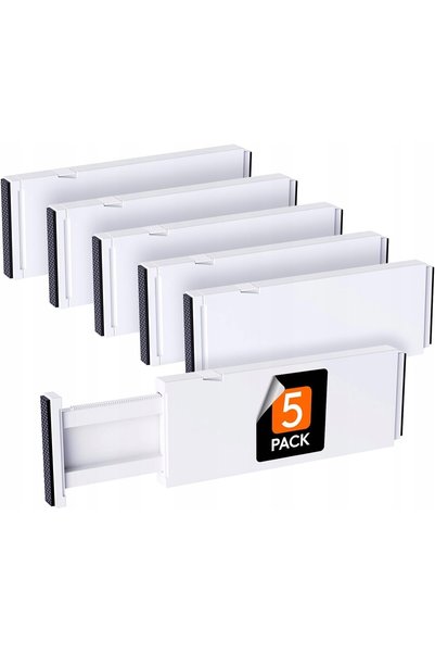 NO BRAND Separatoare Organizatoare pentru Sertare, Reglabile, din Plastic, As...