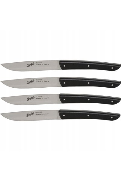 NO BRAND Set de cuțite pentru friptură Berkel 4 piese. Culoare negru