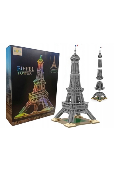 NO BRAND Set de blocuri de construcție 3097 piese, elemente Turnul Eiffel Par...