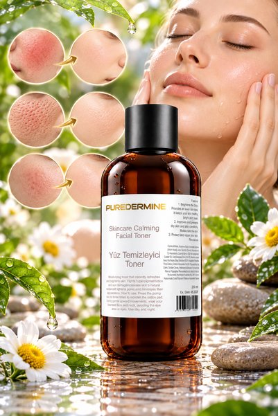 Puredermine Facial Cleansing Toner 250 ml – Skin Brightening, Moisturizing, and Soothing Care, Daily Facial Tonic That Helps Minimize Pore Appearance