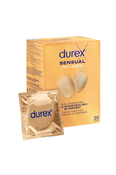 Durex Prezervative Sensual fără latex, 20 bucăți