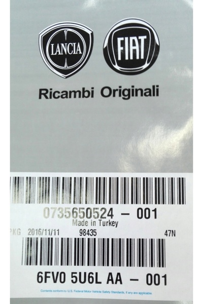 Fiat Kołpak Tip 15 " Argintiu OE 735650524