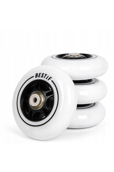 BESTIF ROȚI DE SKATEBOARD 72x24 CAUCIUC + SET RULMENTE ABEC-9