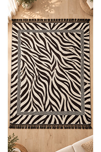 la lune home Zebra Pattern Double Size 180X220 cm Cotton Blanket