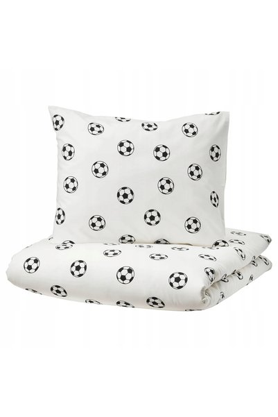 NO BRAND SPORTSLIG Set husă de pilotă și fețe de pernă, model fotbal, 150x200...