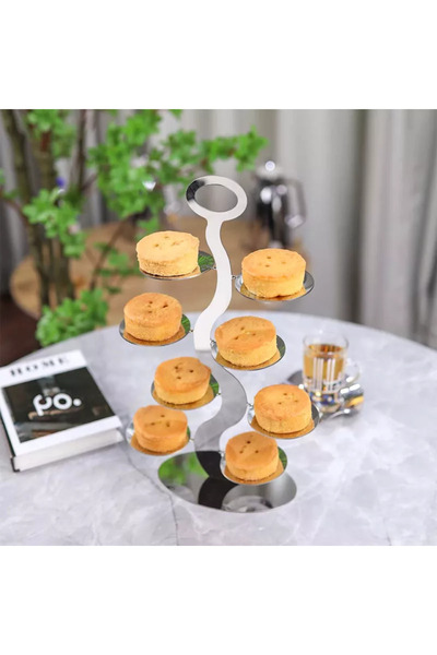 Generic شيال حلا ستانلس ستيل فاخر - فضي - 35 سم
