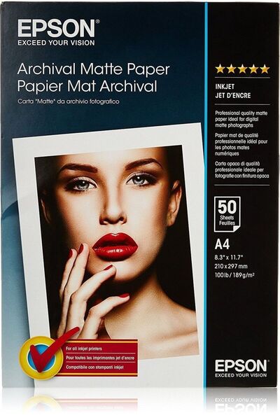 EPSON Hârtie mată de arhivare A4, 50 coli, 189 g S 041342