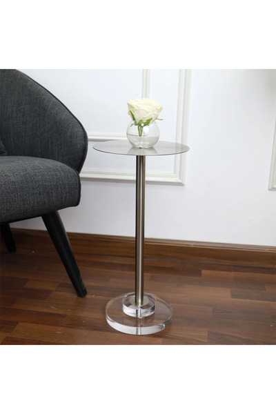 Generic Elegant and Modern Serving Table Stainless Steel - Silver - 25X50 cm