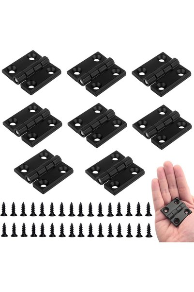 Generic 8 قطع من مفصلات الألمنيوم المصنوعة من سبائك الزنك مقاس 60 × 60 مم، مف...