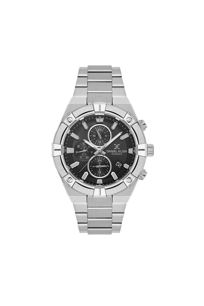 Daniel Klein Exclusive Silver Stainless Steel Watch for Men DK.1.14242-1