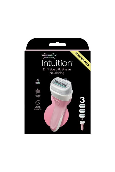 Wilkinson Maszynka Intuition 2 în 1 Săpun și Apă de Ras Hrănitoare + 3 rezerve