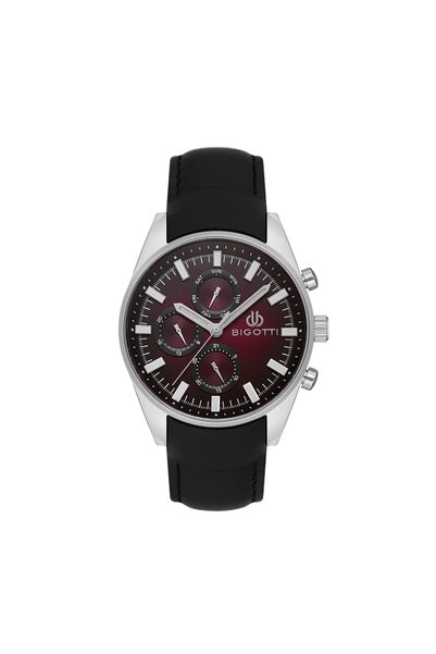 Bigotti Black Genuine Leather Watch for Men BG.1.10516-1