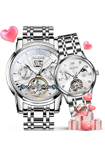 Generic Leather Watches for Men, Big Face Stainless Steel Analog Quartz Watch...