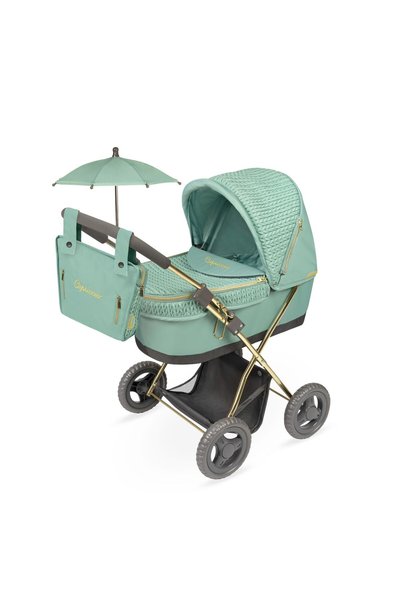 Decuevas 85073 cărucior pliabil pentru păpuși cu umbrelă și geantă Capriccio