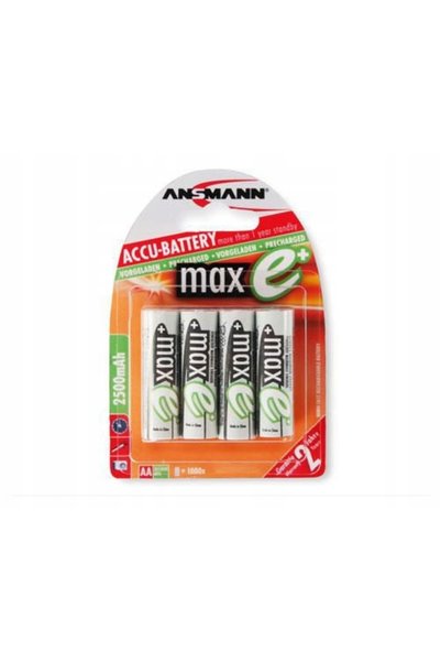 ANSMANN Pachet de baterii 1x4 maxE NiMH 2500 Mignon AA 2400mAh